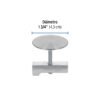49596 - Cubretaladro de acero inoxidable 1-3/4" satín, Foset