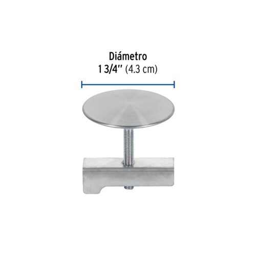 49596 - Cubretaladro de acero inoxidable 1-3/4" satín, Foset