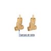 49601 - Juego llaves empotrar roscables, 1/4 vuelta, s/maneral,Foset
