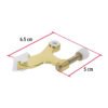 496132 49613 - Tope de puerta para bisagra, acabado latón brillante, HERMEX