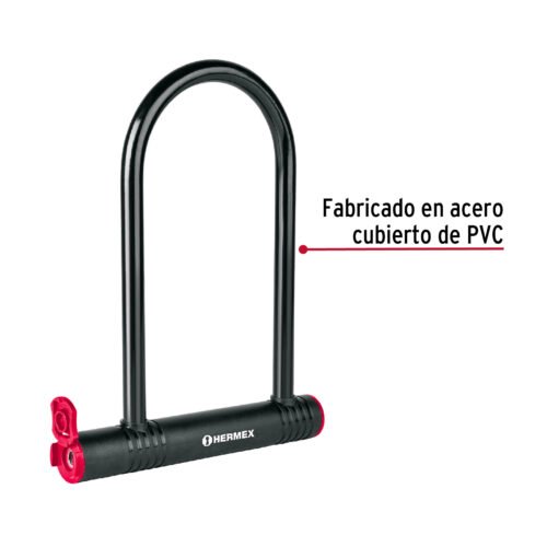 49620 - Candado rígido tipo "U" de 12mm, HERMEX