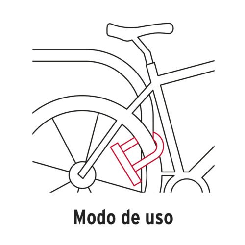 49620 - Candado rígido tipo "U" de 12mm, HERMEX
