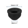 496262 49626 - Chupón de PVC, 2" x 1-1/4", Foset
