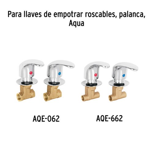 49629 - Juego de manerales de palanca para regadera, negro mate,Aqua
