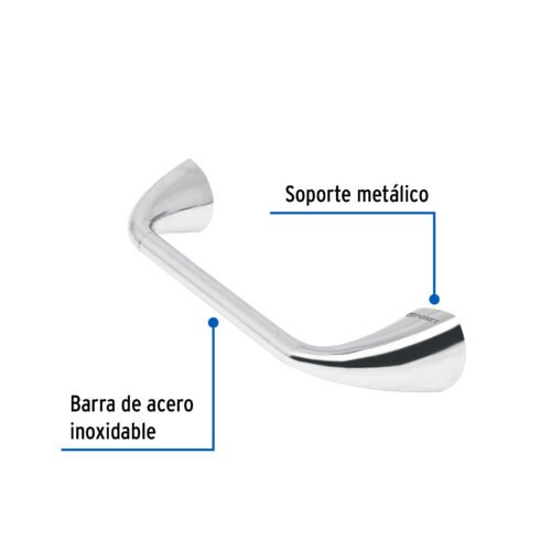 496341 49634 - Portarrollo con barra de acero inoxidable, Foset Aero