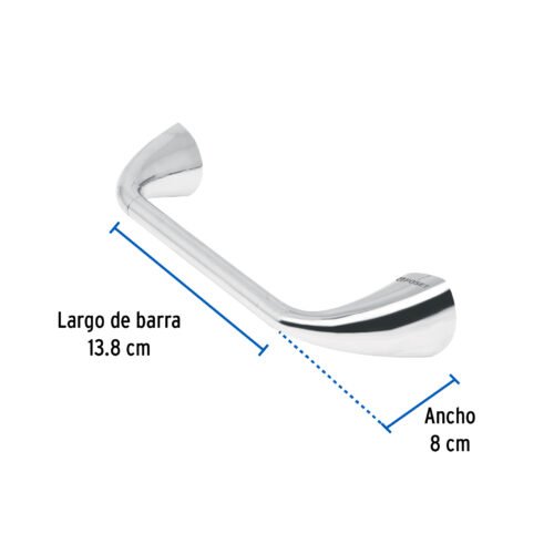 496342 49634 - Portarrollo con barra de acero inoxidable, Foset Aero