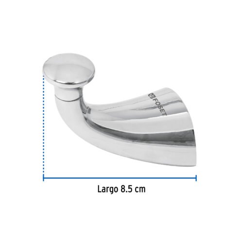 49635 - Gancho sencillo metálico para toalla, Foset Aero