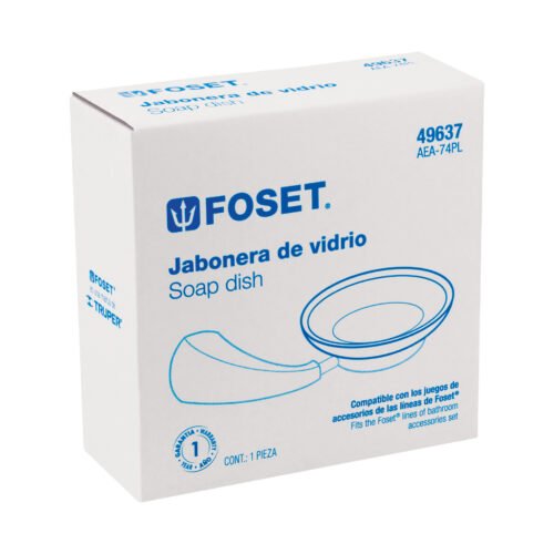 49637 49637 - Plato de vidrio de repuesto para jabonera, Foset Aero