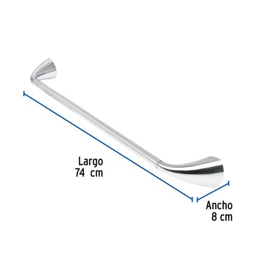 496382 49638 - Toallero con barra de acero inoxidable, Foset Aero