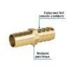49645 - Cople inserción de latón 3/4" para poliducto negro, Foset
