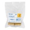 49646 - Cople inserción de latón 1" para poliducto negro, Foset