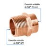 49654 49654 - Conector de cobre, rosca exterior 3/4", Foset