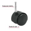 49699 - Rodaja tipo yoyo de 50 mm con espiga para madera, FIERO