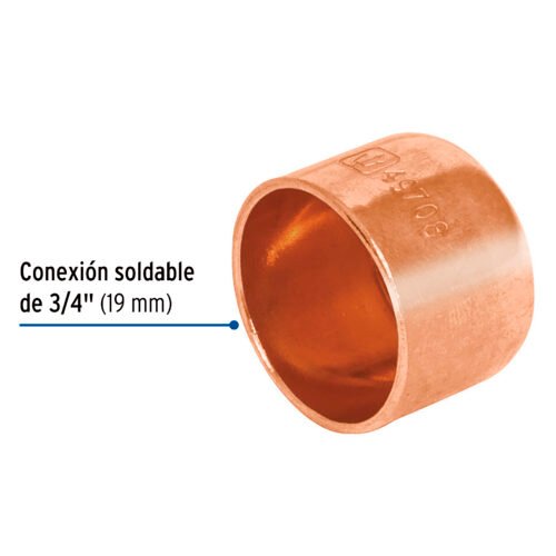 49708 - Tapón capa de cobre 3/4", FOSET