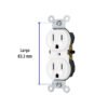 49710 - Contacto dúplex, 2 polos 3 hilos, Standard, blanco, Volteck