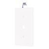 49712 - Placa de ABS para atenuador, Standard, blanco, Volteck
