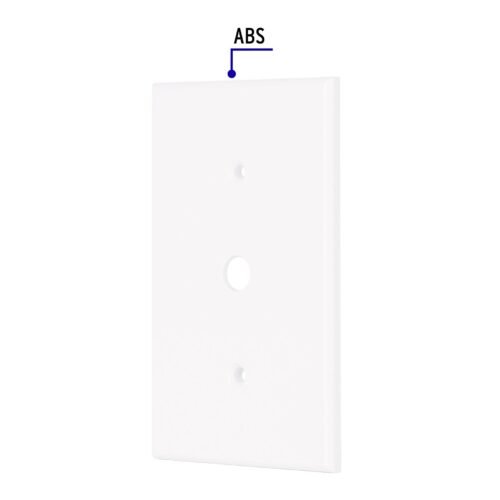 49712 - Placa de ABS para atenuador, Standard, blanco, Volteck