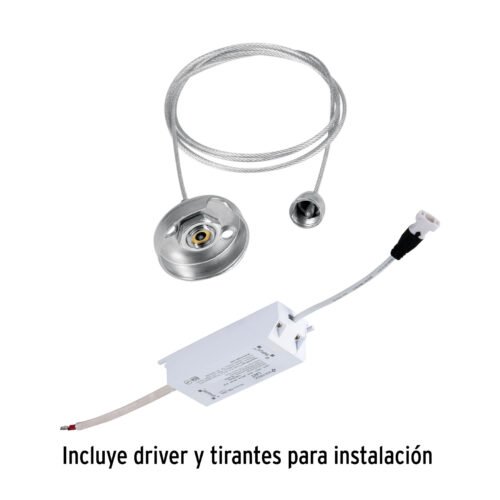 49724 - Panel delgado colgante de LED 45 W 60 x 60 cm luz neutra
