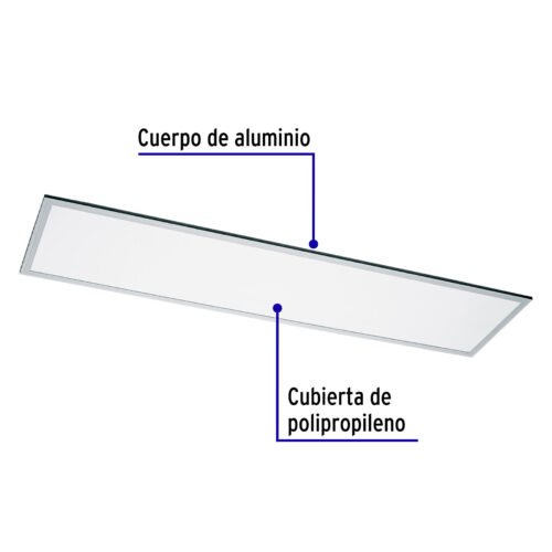 21 OCT-YENN 2023 49725 - Panel delgado colgante de LED 45 W 30 x 120 cm luz neutra