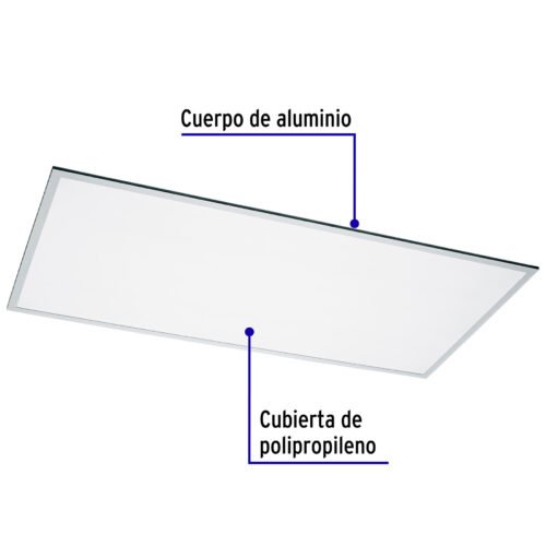497261 49726 - Panel delgado colgante de LED 65 W 60 x 120 cm luz neutra