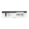 497323 49732 - Jaladera de acero, 128mm, línea Cilindro, negro, HERMEX