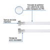 497791 49779 - Manguera para lavadora, vinilo, 3/4" x 3/4", 1.2 m, Foset