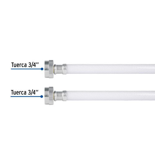 497792 49779 - Manguera para lavadora, vinilo, 3/4" x 3/4", 1.2 m, Foset