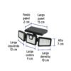 497822 49782 - Luminario Solar LED 7 W con sensor de movimiento, Volteck