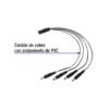 49788 - Cable Divisor de Energía tipo Pulpo 1 a 4 para CCTV, Volteck