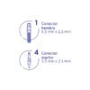 49788 - Cable Divisor de Energía tipo Pulpo 1 a 4 para CCTV, Volteck