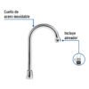 49790 - Cuello tipo bar para mezcladora de lavabo, cromo, Aqua