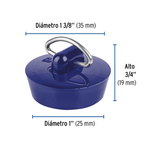 49815 - Tapón de PVC para lavabo, 26 a 35 mm, Foset