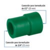49822 - Reducción de PPR 3/4" x 1/2", Foset