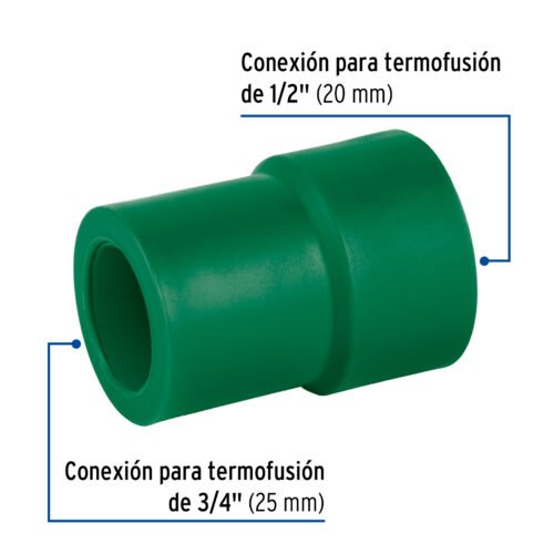 49822 - Reducción de PPR 3/4" x 1/2", Foset