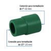 49823 - Reducción de PPR 1" x 1/2", Foset