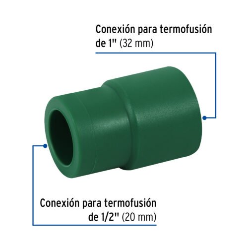 49823 - Reducción de PPR 1" x 1/2", Foset