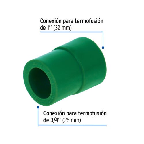 49824 - Reducción de PPR 1" x 3/4", Foset