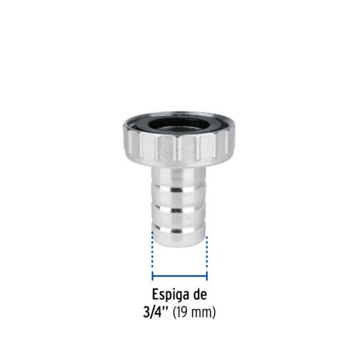 49825 - Adaptador de latón 1/2" para manguera, Foset