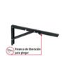 498291 49829 - Ménsula plegable de acero negra 8" x 16", FIERO