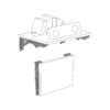 498293 49829 - Ménsula plegable de acero negra 8" x 16", FIERO