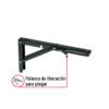 49830 - Ménsula plegable de acero negra 6" x 12", FIERO