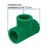 49833 - Tee sencilla de PPR 3/4", Foset