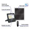 498351 49835 - Reflector Led 60 W con panel solar, luz de día, Volteck