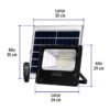 49836 - Reflector Led 100 W con panel solar, luz de día, Volteck