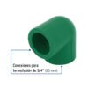49850 - Codo 90° PPR,  3/4", Foset