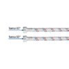 49854 - Manguera lavabo/fregadero, aluminio, 1/2" x 1/2", 100cm, Basic
