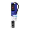 49860 - Multicontacto 16 AWG doméstico económico 6 entradas, negro