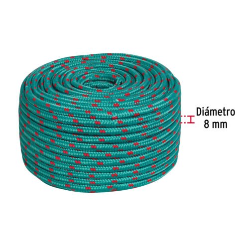 498651 49865 - Piola de Polipropileno trenzada, multicolor, 8mm, 1 Kg