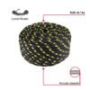 49866 - Piola de Polipropileno trenzada, multicolor, 10mm, 1 Kg