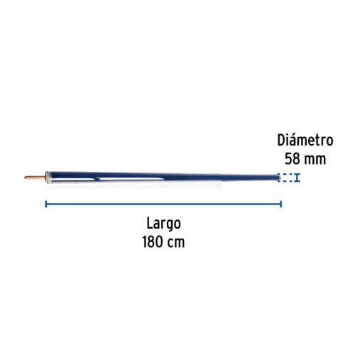 49876 - Tubo de repuesto para calentador solar heat pipe, Foset